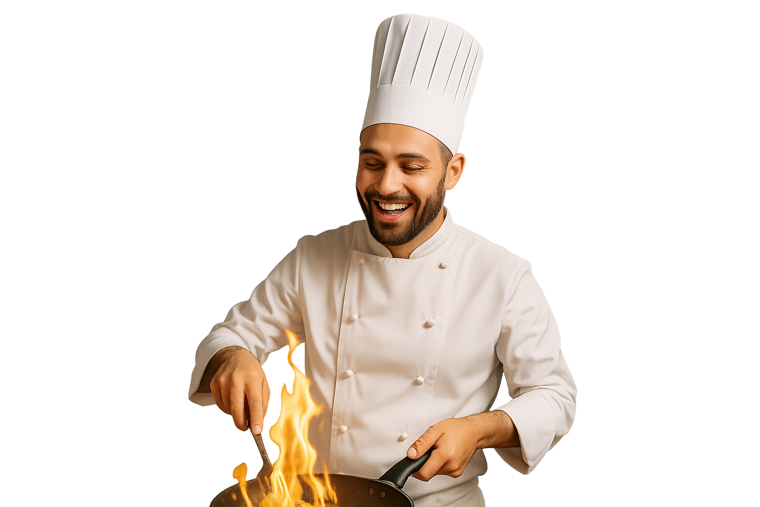 Chef preparando pedido